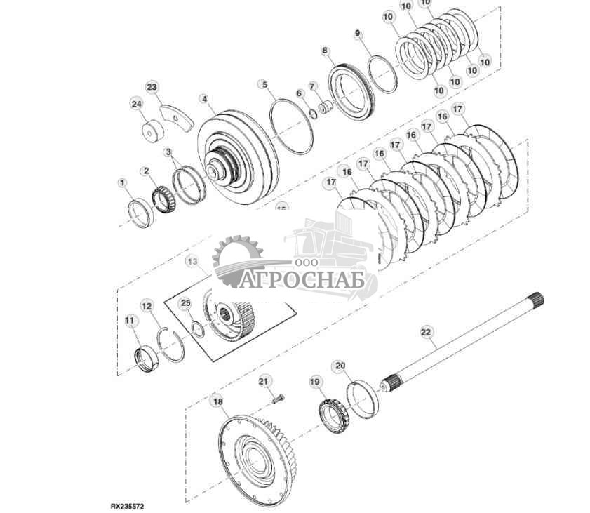 Корпус муфты PTO 